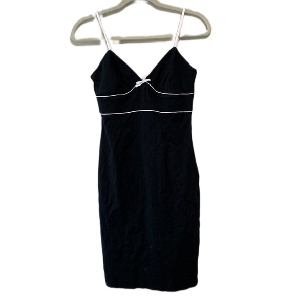 Express Dresses Vintage Express White Trim Black Dress Poshmark